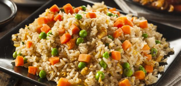 طريقة رز بالخضار