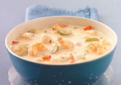 طريقة عمل شوربة الجمبري بالكريمة