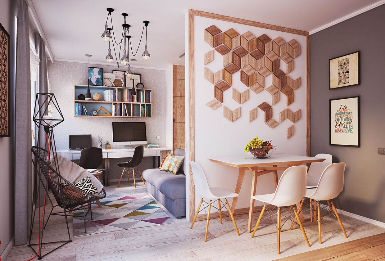 بالصور| أفكار للمساحات الصغيرة في تصميم شقة سكنية رائعة