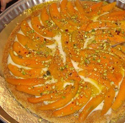 طريقة عمل  كنافة بالمانجو