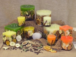 شموع معطرة مبتكرة من صنع يديك
