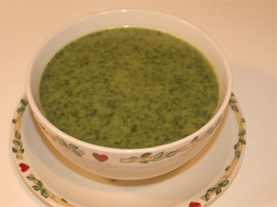 شوربة السبانخ