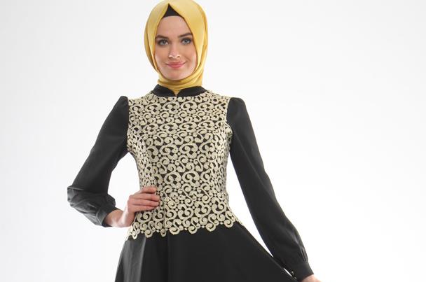 فساتين سهرة للمحجبات 2015