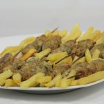 طريقة عمل كفتة الدجاج مع البطاطس المحمرة