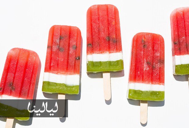 طريقة عمل " مصاصات البطيخ المثلجة "