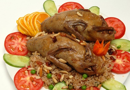 طريقة عمل الحمام المحشى بالفريك
