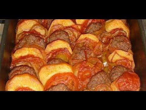 طريقة عمل " صينية كفتة بالبطاطس  "