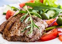 طريقة عمل  ستيك مع خضار