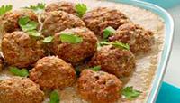 بابا غنوج مع كرات اللحم