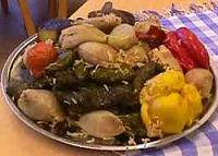 محشي الباذنجان والكوسا والفلفل الرومي