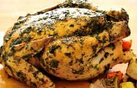 دجاج روستو بالزبدة والأعشاب مع بطاطس بالكريمة