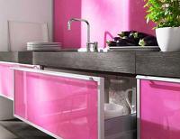 اجمل ديكورات مطابخ باللون الـ PINK موضة 2015