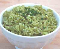 أرز أخضر بالكزبره