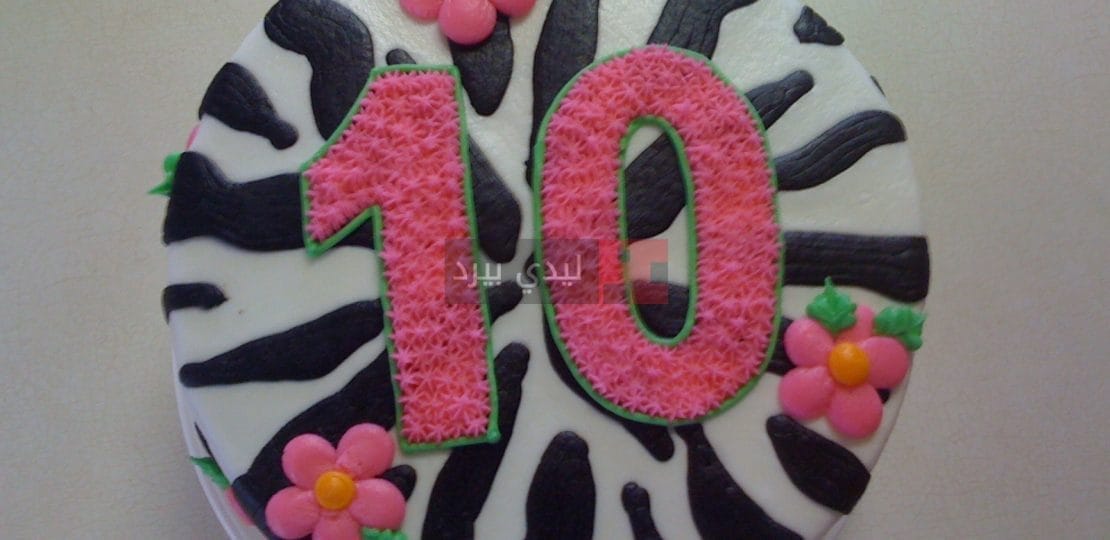 10th birthday cake zebra