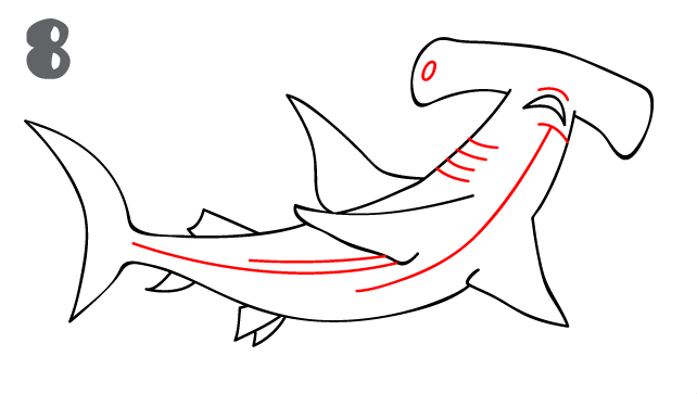 howtodrawahammerheadshark