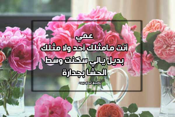 رسائل مدح العم