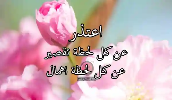 اعتذار عن التقصير للزوج